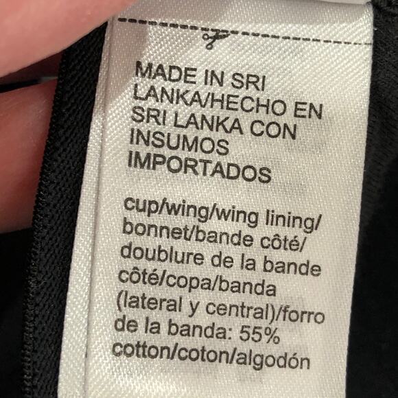 Calvin Klein CK One Bundle of 2 Black Blue Floral Adjustable Bra Small - Picture 11 of 12